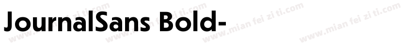 JournalSans Bold字体转换